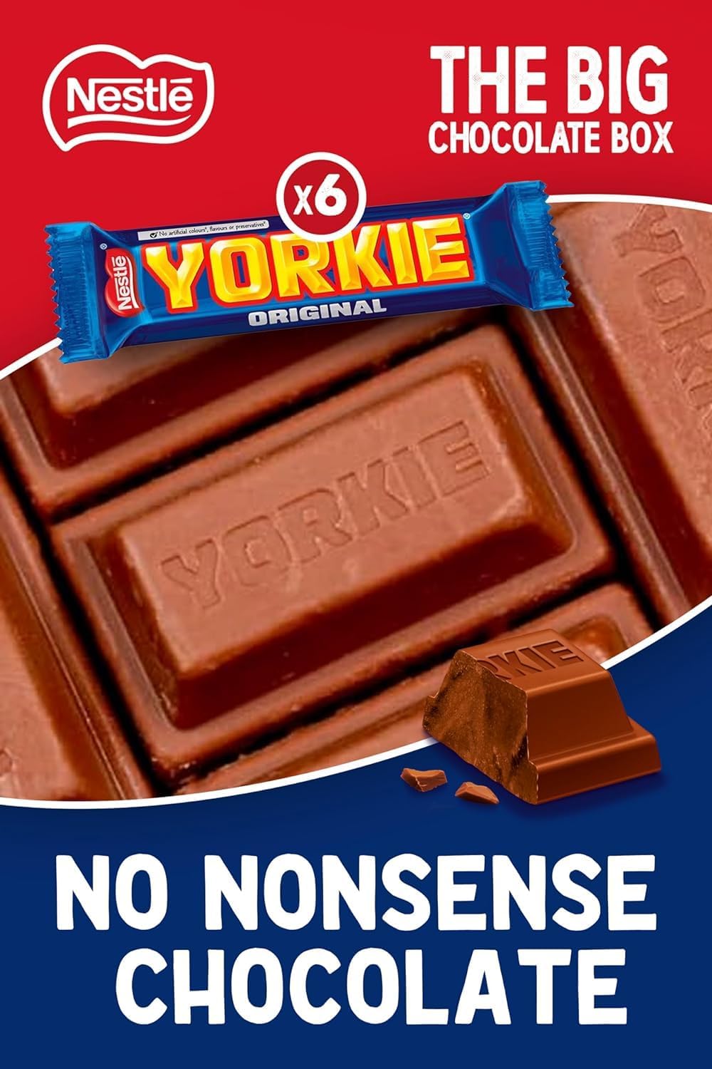 Nestlé The Big Chocolate Box, 30 x Chocolate Bars – KitKat, KitKat Chunky, Yorkie, Aero, Munchies – Sharing Gift, 1.3kg