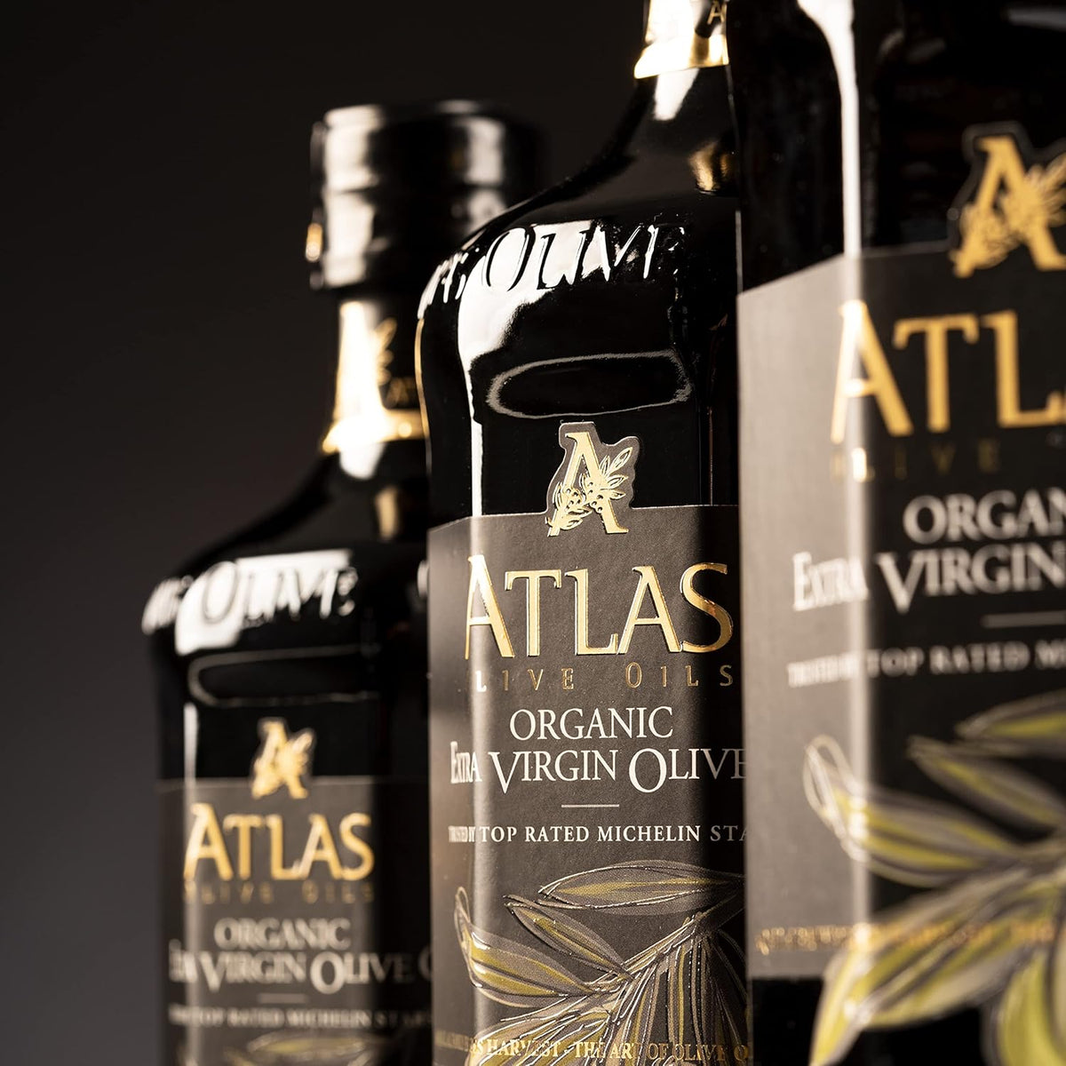 Atlas 750 mL Organic Cold Press Extra Virgin Olive Oil in Glass Bottle, Polyphenol Rich from Morocco | Newly Harvested Unprocessed from One Single Family Farm | Moroccan EVOO Trusted by Award-Winning Chefs