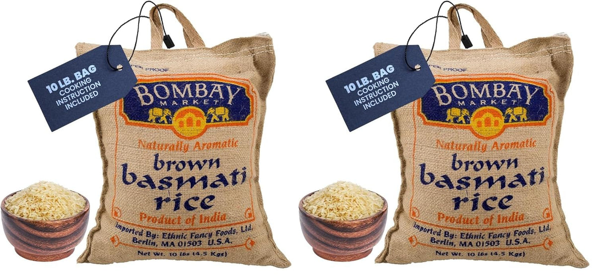 Bombay Basmati Brown Rice, 10-pounds Sack