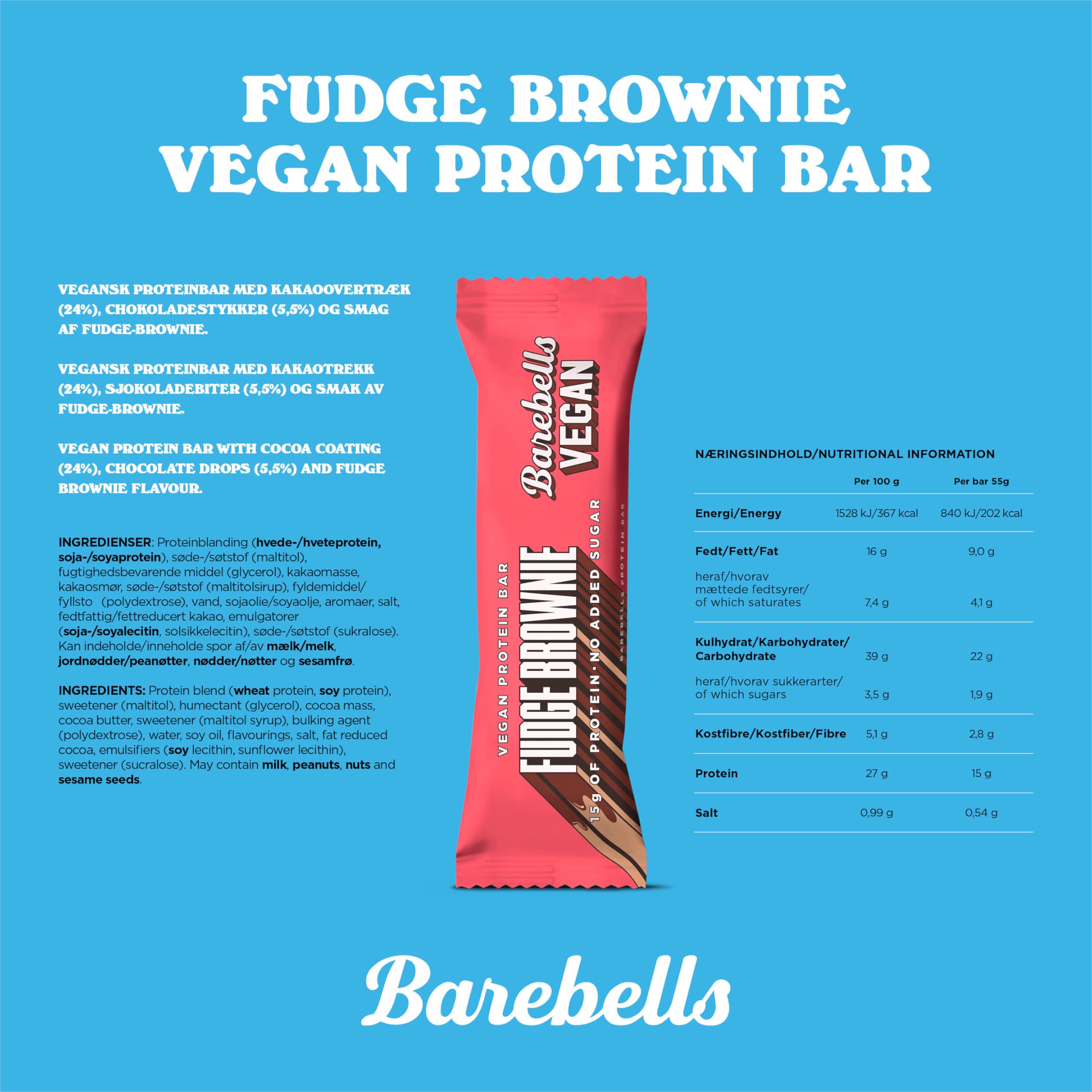Barebells Protein Bars - 12 Count, 16g High Protein Treats – Sugar Free Chocolate Nutrition Bar, Low Carb – On The Go Breakfast or Post-Workout Snack (Caramel Choco)