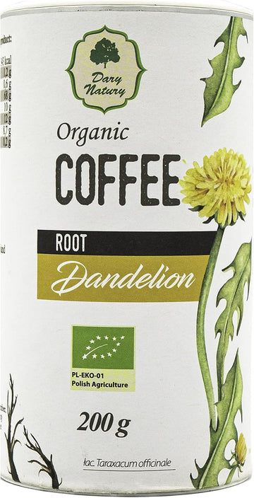 Organic Coffee Root Dandelion - Taraxacum Officinale - Caffeine Free - Detox - 200g - Dary Natury