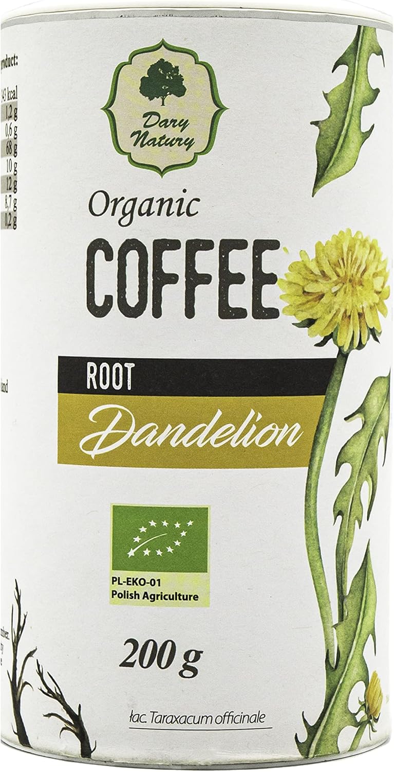 Organic Coffee Root Dandelion - Taraxacum Officinale - Caffeine Free - Detox - 200g - Dary Natury