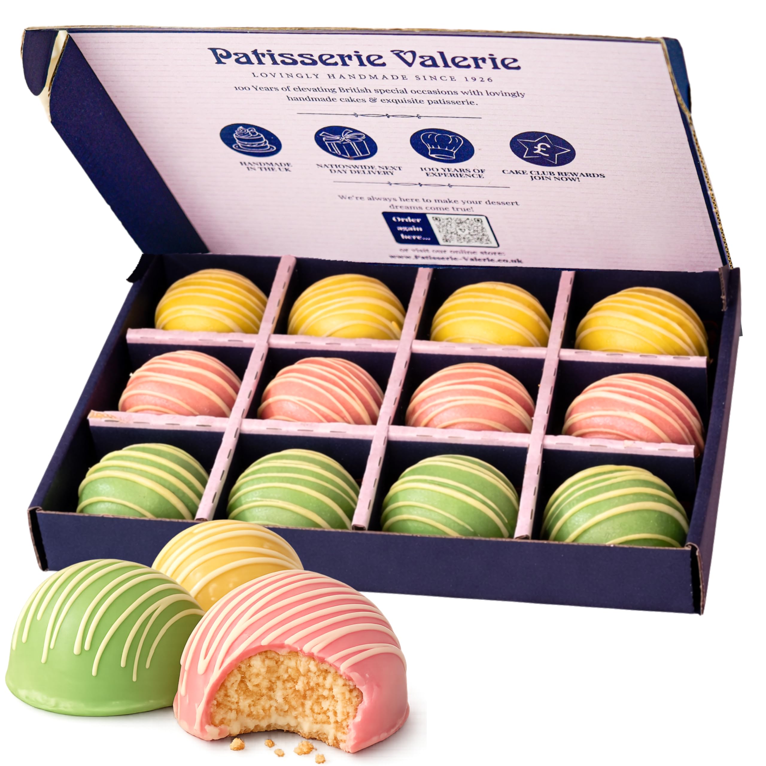 Patisserie Valerie Chocolate Cake Bites, 12 Pack -Finest Sponge Combined with Buttercream, Coated in Decadent Chocolate and Finished with Artisanal Drizzle.