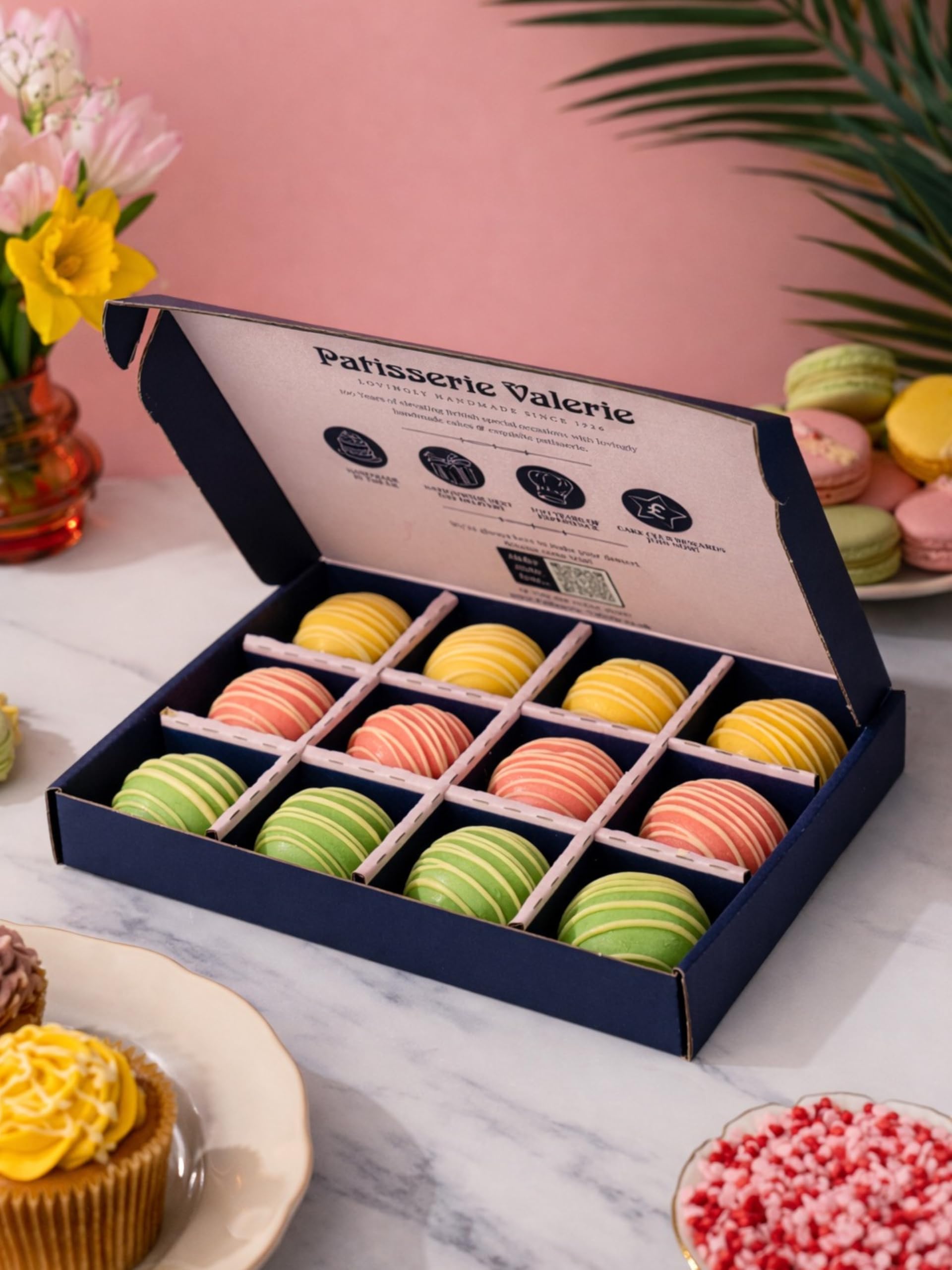 Patisserie Valerie Chocolate Cake Bites, 12 Pack -Finest Sponge Combined with Buttercream, Coated in Decadent Chocolate and Finished with Artisanal Drizzle.