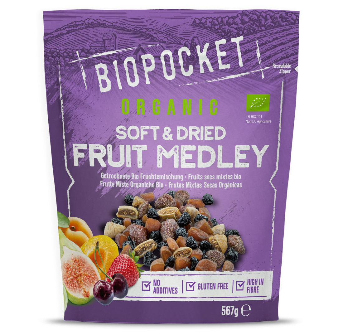 Biopocket Organic Dried Apricots, 2 x 500 g