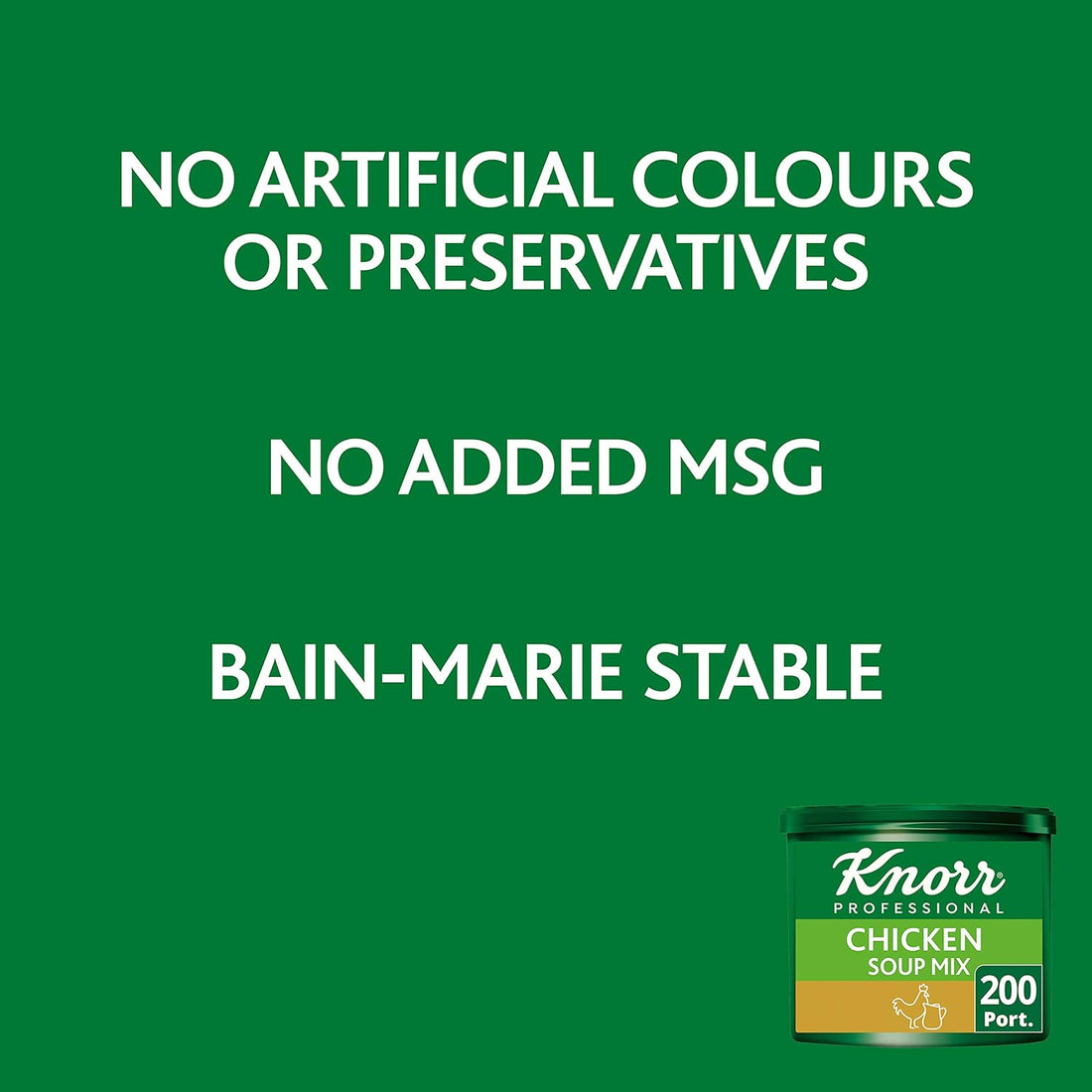 Knorr Professional Chicken Soup Mix, 200 Portions (Makes 34 Litres), 1 Pack