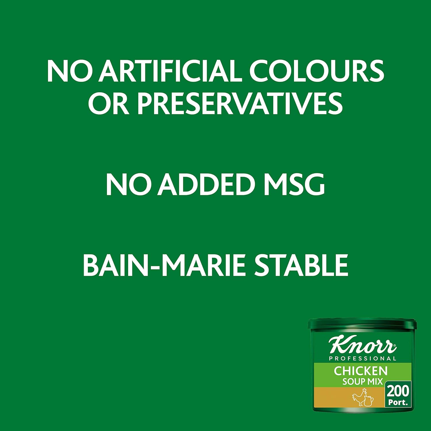 Knorr Professional Chicken Soup Mix, 200 Portions (Makes 34 Litres), 1 Pack