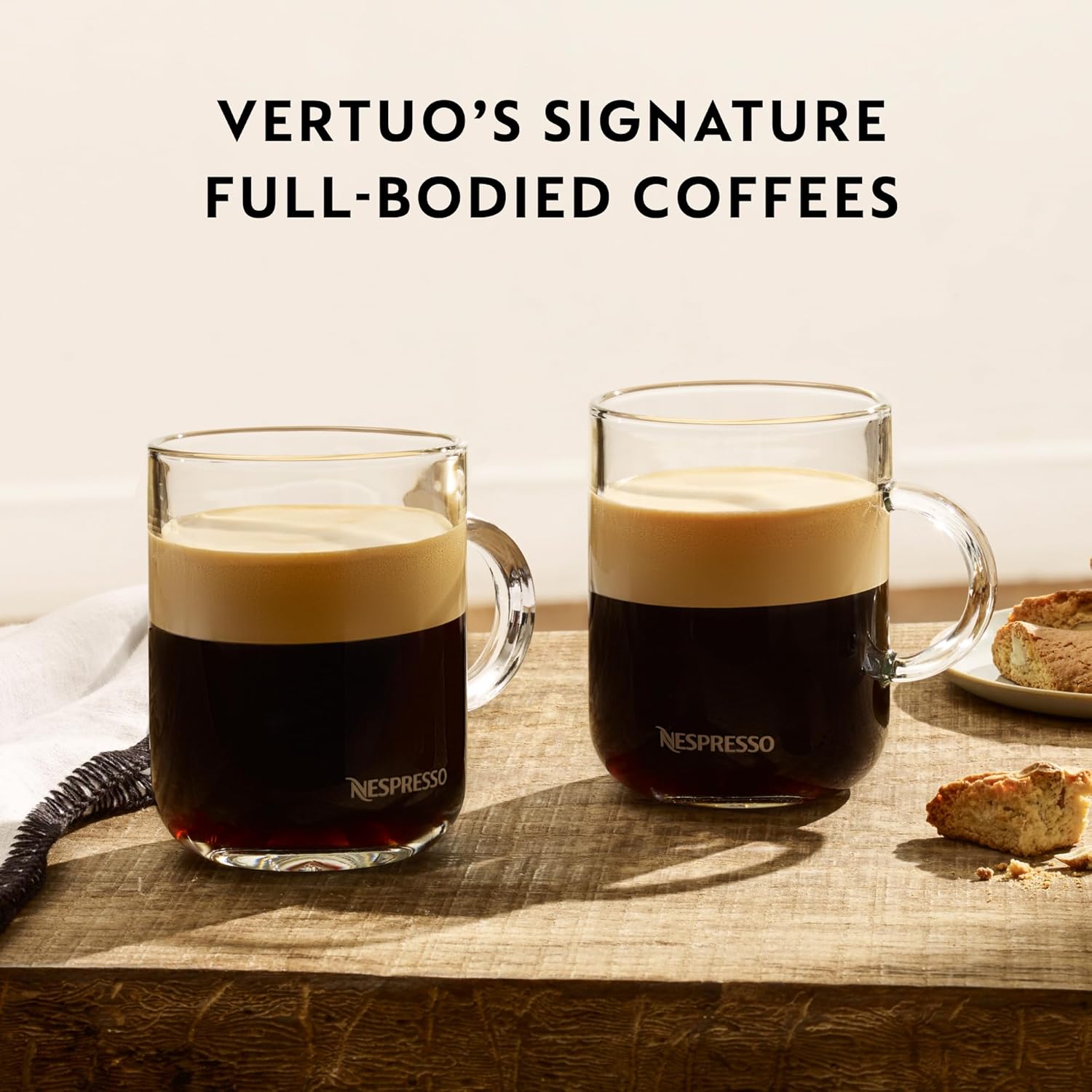 Nespresso Vertuo Coffee Pods, 30 Espresso Mixed Pack - 10 Bianco Doppio, 10 x Scuro, 10 x Chiaro Make Espressos, Cappuccino, Lattes and Iced Coffee at home. Recyclable Pods