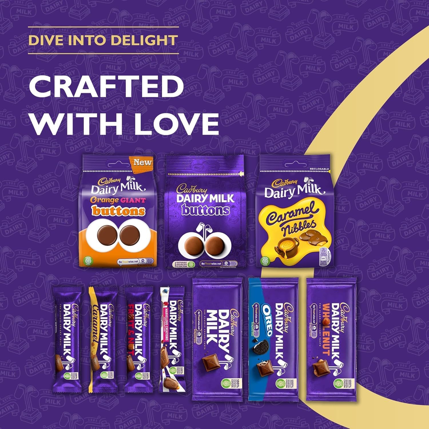 Cadbury Dairy Milk Big Night In Deluxe Hamper, Includes 10 Assorted Chocolate Bars and Bags, The Perfect Valentines Day Gift, 836 g (Pack of 1)