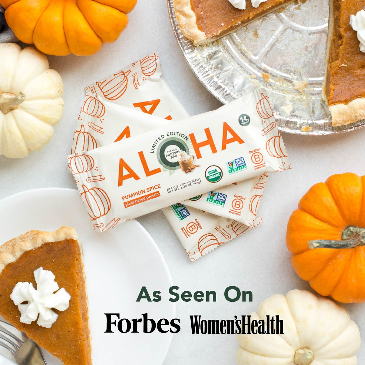 ALOHA Organic Plant Based Protein Bars |Peanut Butter Chocolate Chip | 1.98 Oz (Pack of 12) | Vegan, Low Sugar, Gluten Free, Paleo, Low Carb, Non-GMO, Stevia Free, Soy Free, No Sugar Alcohols