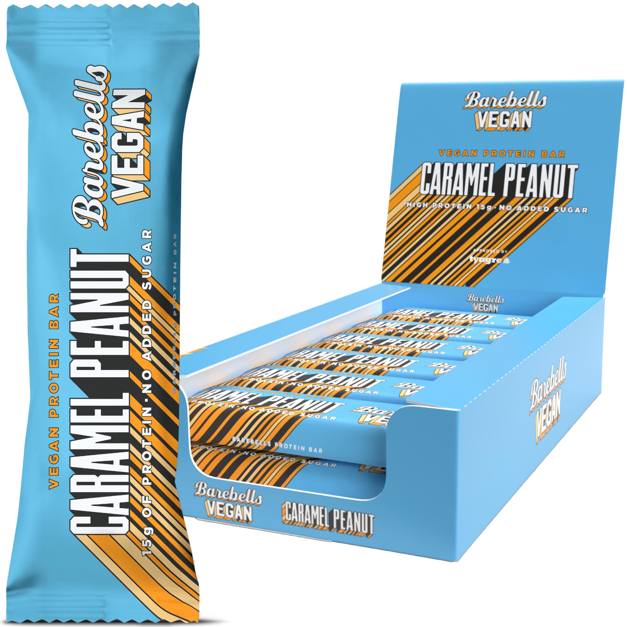 Barebells Protein Bars - 12 Count, 16g High Protein Treats – Sugar Free Chocolate Nutrition Bar, Low Carb – On The Go Breakfast or Post-Workout Snack (Caramel Choco)
