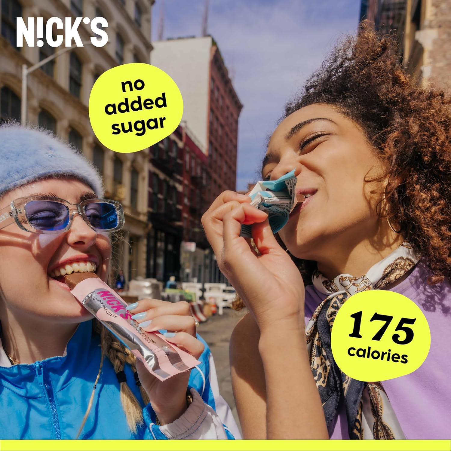 NICKS Peanuts n fudge Keto Chocolate Bars No Added Sugar 175 Calories, 4.1 Net carbs, Gluten Free Sweets Low carb Candy Snack Bar (Multipack 15x40g)