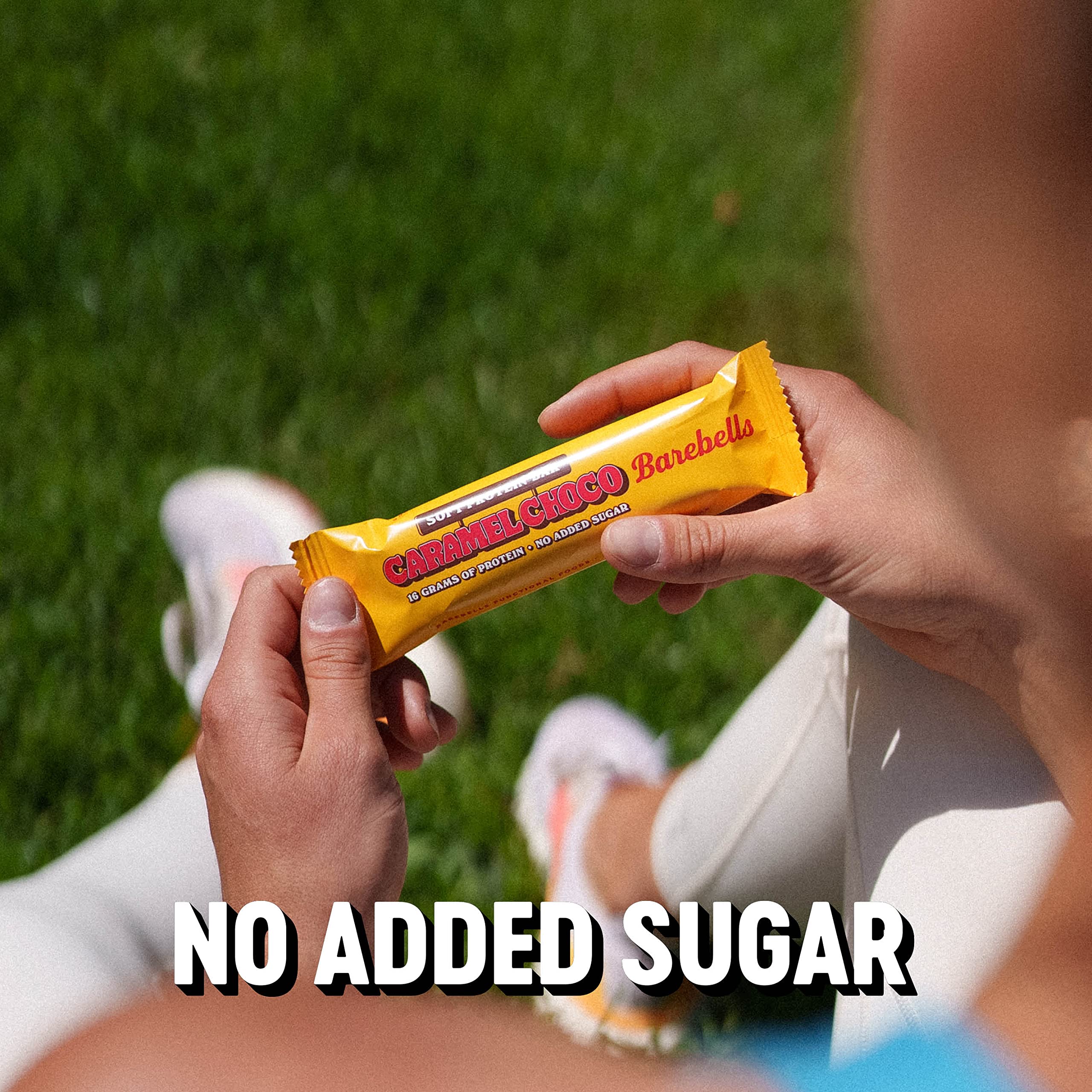 Barebells Protein Bars - 12 Count, 16g High Protein Treats – Sugar Free Chocolate Nutrition Bar, Low Carb – On The Go Breakfast or Post-Workout Snack (Caramel Choco)