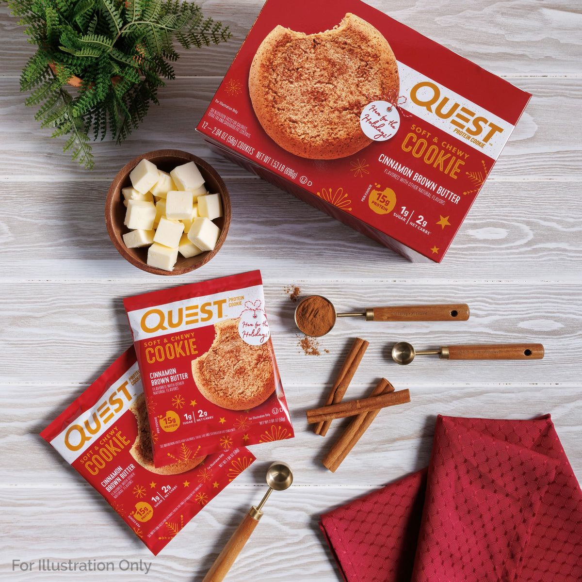 Quest Nutrition Chocolate Chip Protein Cookie, 15g Protein, 1g Sugar, 2g Net Carbs, Keto Friendly, High Protein, Low Carb; 12 Count