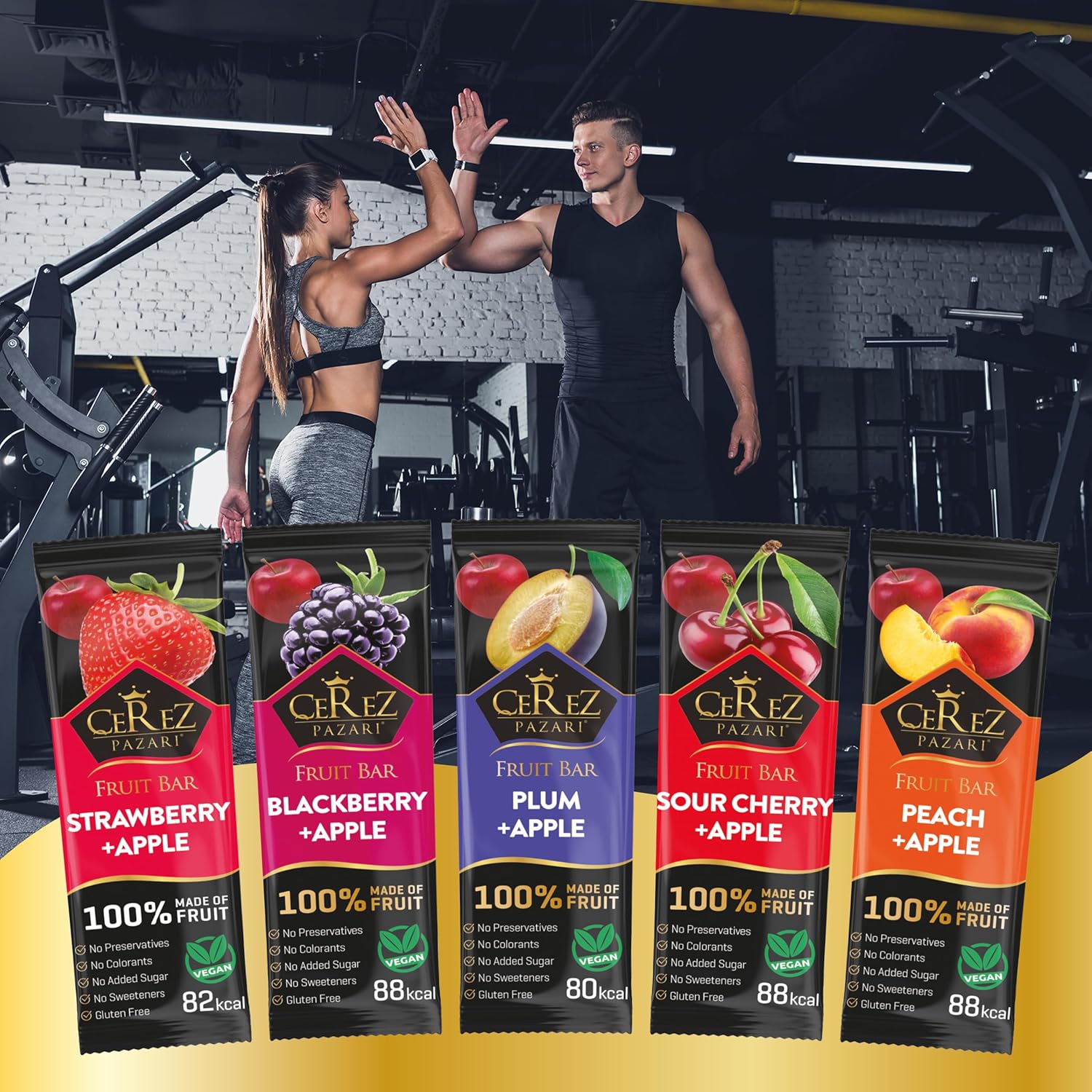 Cerez Pazari Dried Fruit Roll Ups, 25g x 35 pack Snacks Variety Pack for Kids, Vegan Real Fruit Bars, Healthy Snacks with Strawberry, Blackberry, Plum, Sour Cherry and Peach