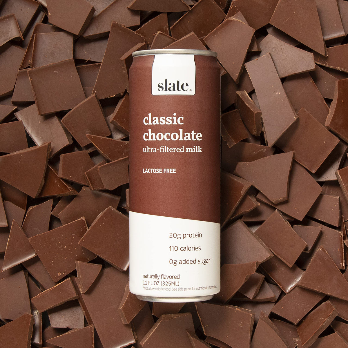 Slate Milk - High Protein Milk Shake - French Vanilla - Lactose Free, 20g Protein, 1g Sugar, 100 Calories, 1g Net Carbs, No Added Sugar - Natural, Breakfast Boost, Post Workout - 11 fl oz, 12 Cans