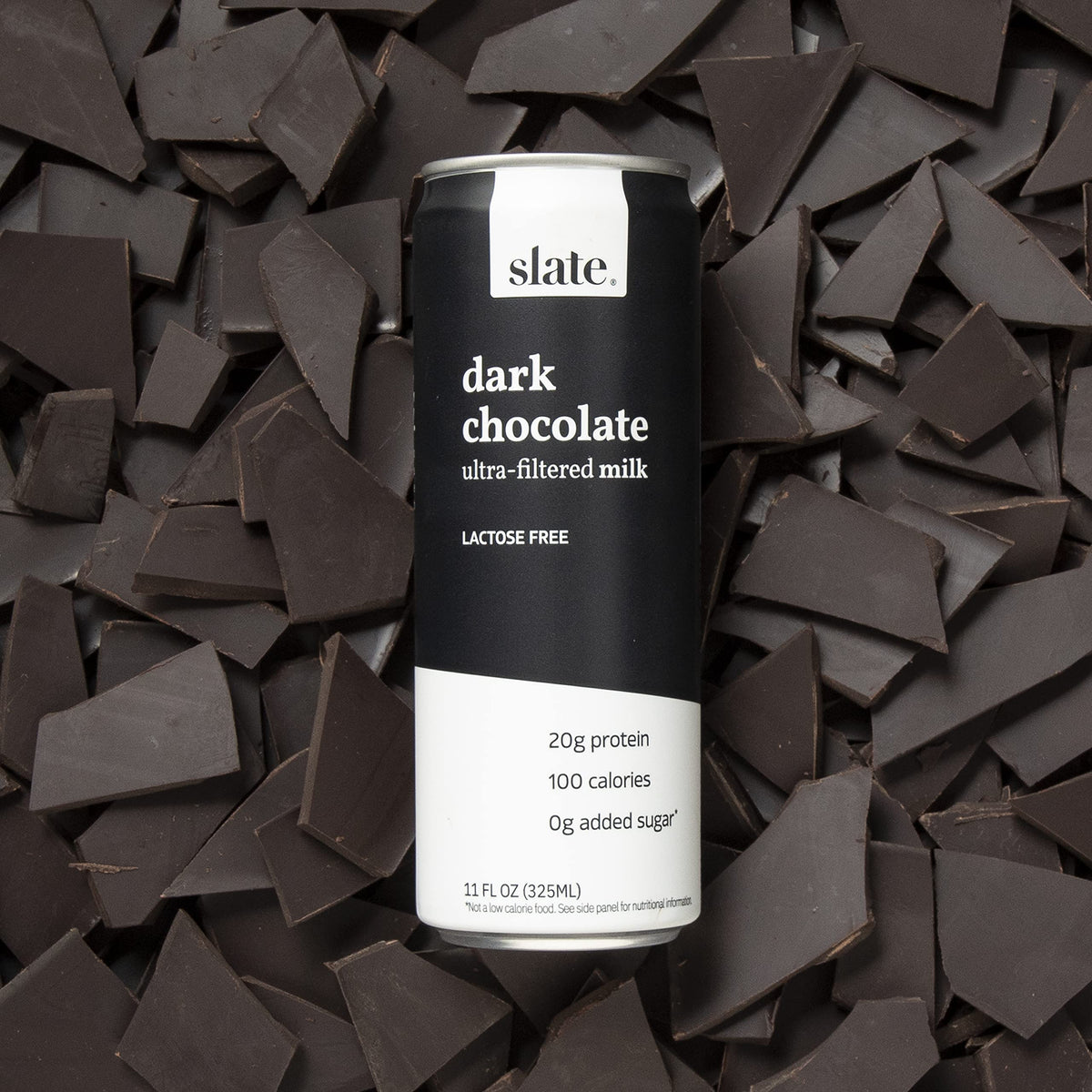Slate Milk - High Protein Milk Shake - French Vanilla - Lactose Free, 20g Protein, 1g Sugar, 100 Calories, 1g Net Carbs, No Added Sugar - Natural, Breakfast Boost, Post Workout - 11 fl oz, 12 Cans