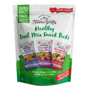 Nature's Garden Healthy Trail Mix Snack Pack - | Premium Nuts and Seeds | Delicious Healthy Trail Mix Snack - Food Allergy Free, 48 individual bags Net wt 57.6 0z