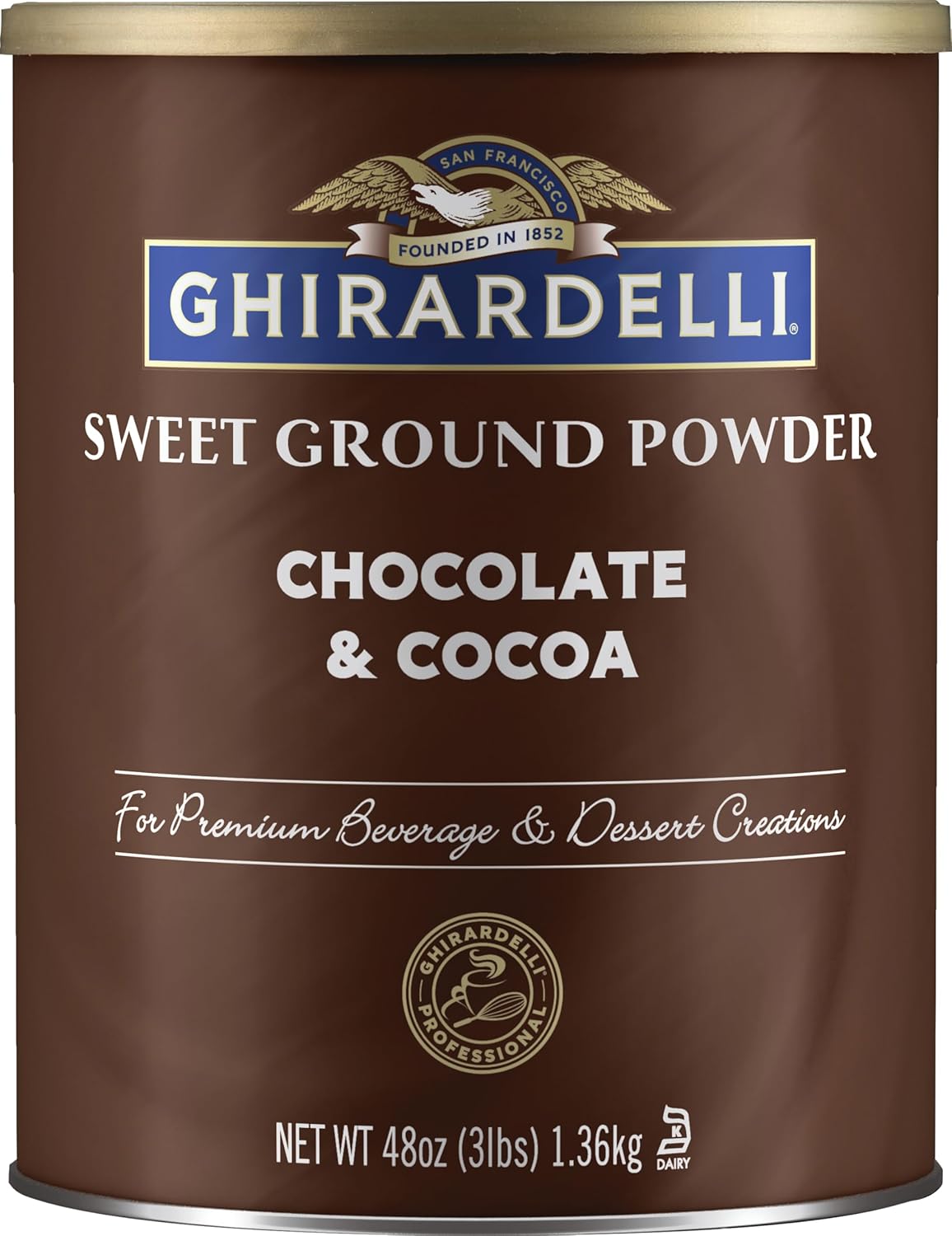 71mQvScAS5L._SL1500_01f93f9f-44f1-4914-a956-eeda0eb5b5aa.jpg Ghirardelli Sweet Ground Chocolate and Cocoa | 3 lb. | Baking & Desserts