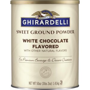 Ghirardelli Sweet Ground White Chocolate Flavor Powder, 3.12 lbs.
