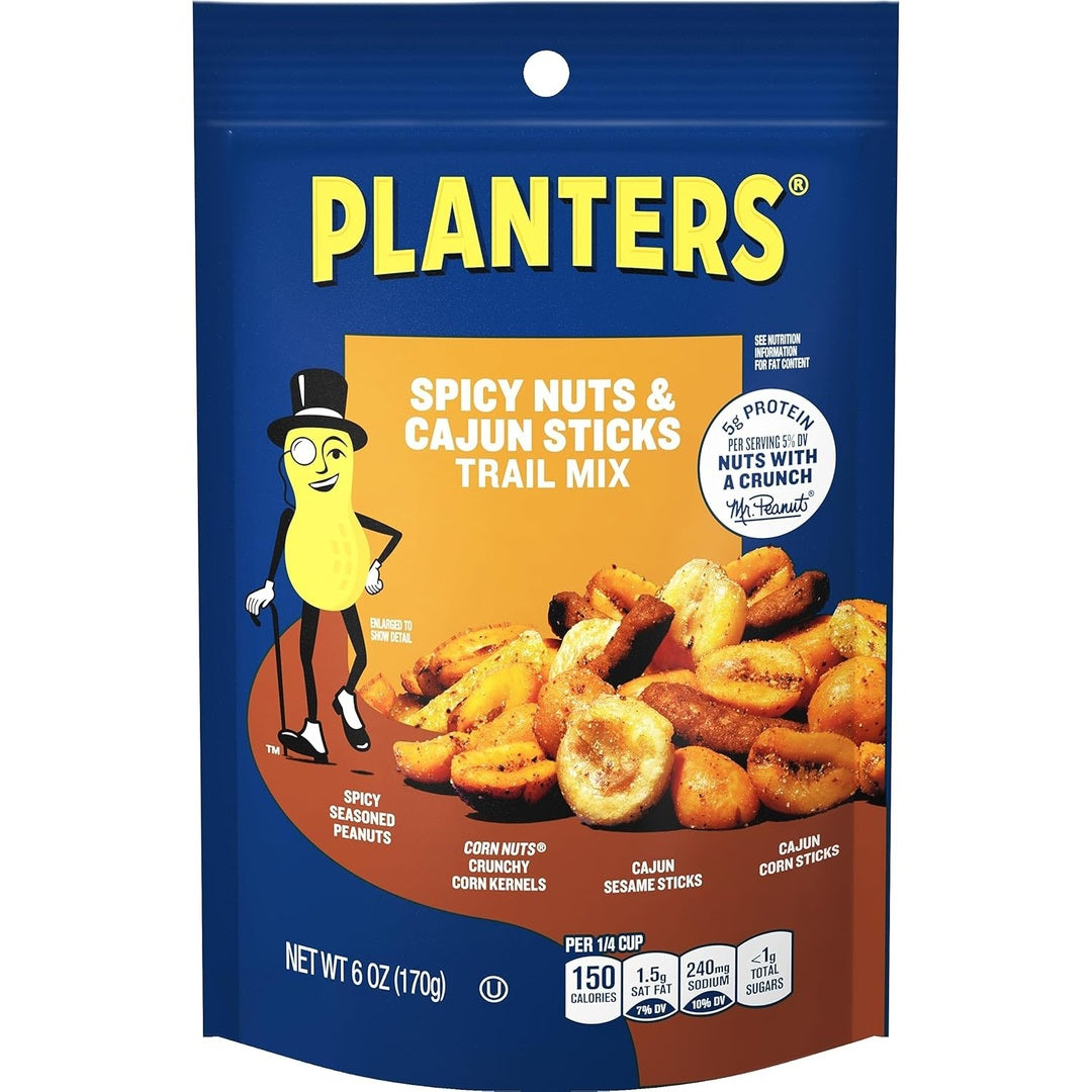81TpyXOuZwL._SL1500.jpg PLANTERS Tropical Fruit & Nut Trail Mix - Mixed Nuts Trail Mix Snack Packs, 6 oz Bags (Pack of 12)